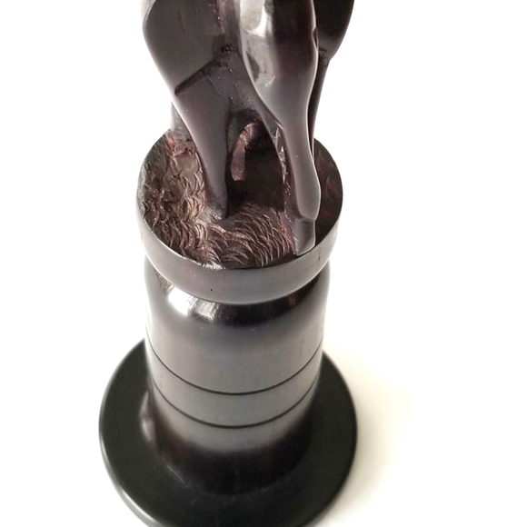 Candle Holders with Carved Elephants - Picture 3 of 5